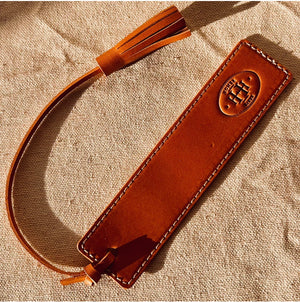 Handcrafted Leather Bookmark with Tassel
