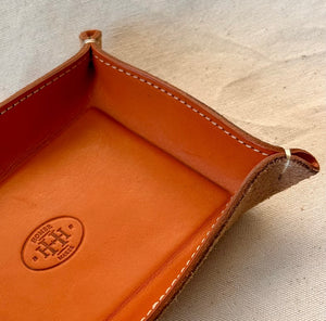 Leather and Suede Valet Tray