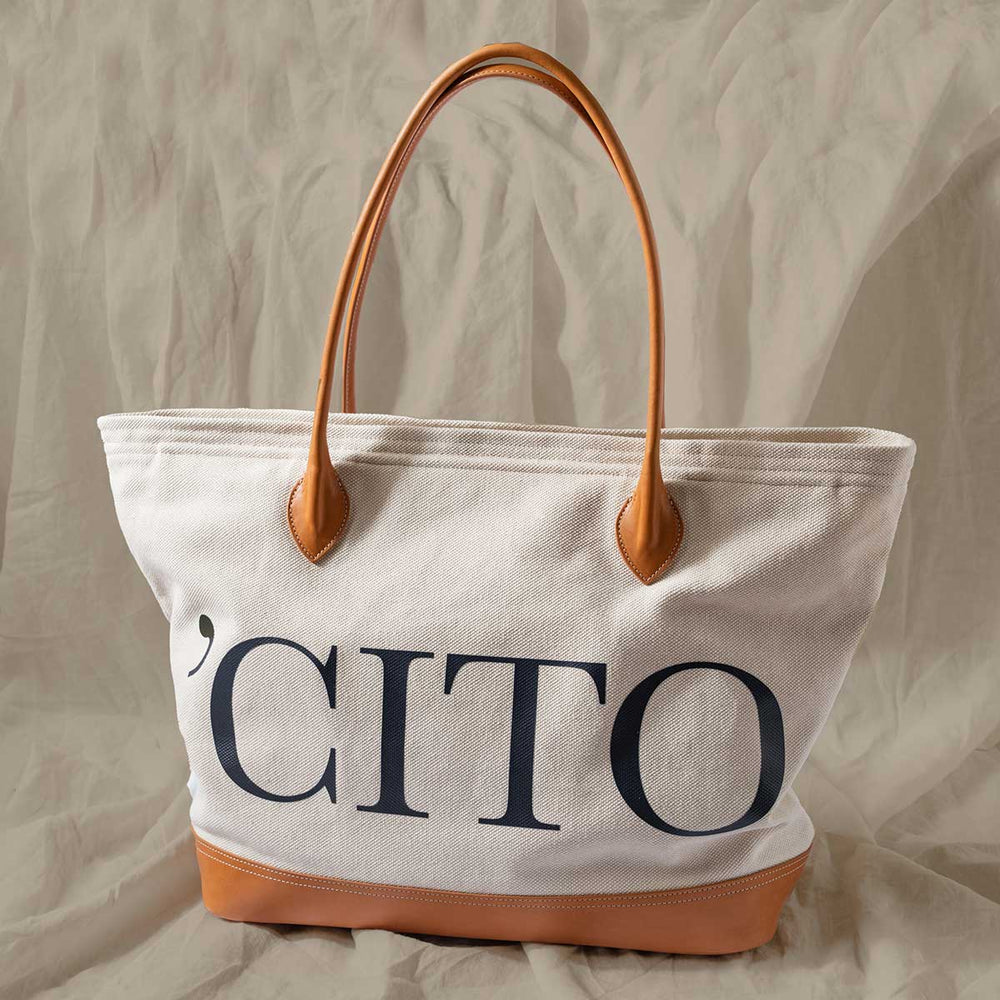 "CITO" Canvas Zipper Tote