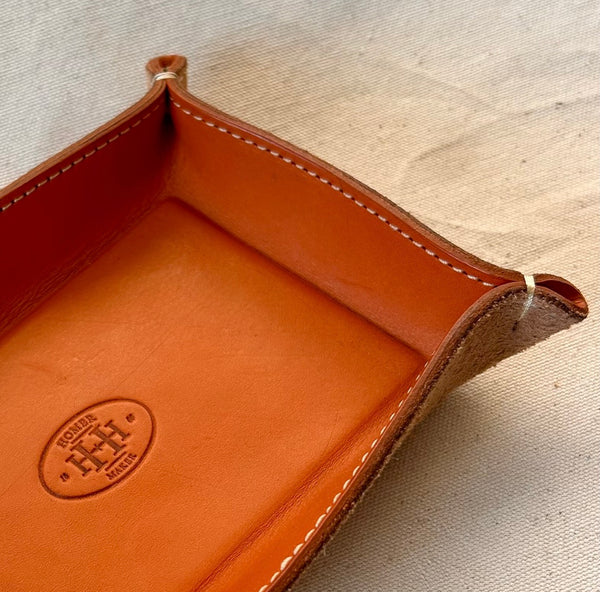Leather and Suede Valet Tray