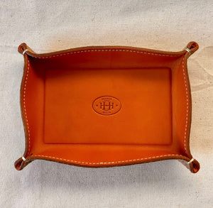Leather and Suede Valet Tray