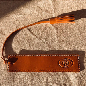 Handcrafted Leather Bookmark with Tassel